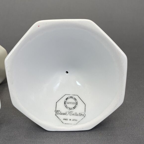 Nikko Christmastime Candlestick Holders 3 7/8" Set of 2 Holly and Berries - Picture 6 of 8